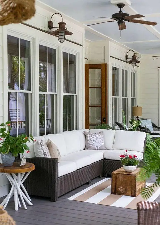 Cozy back porch