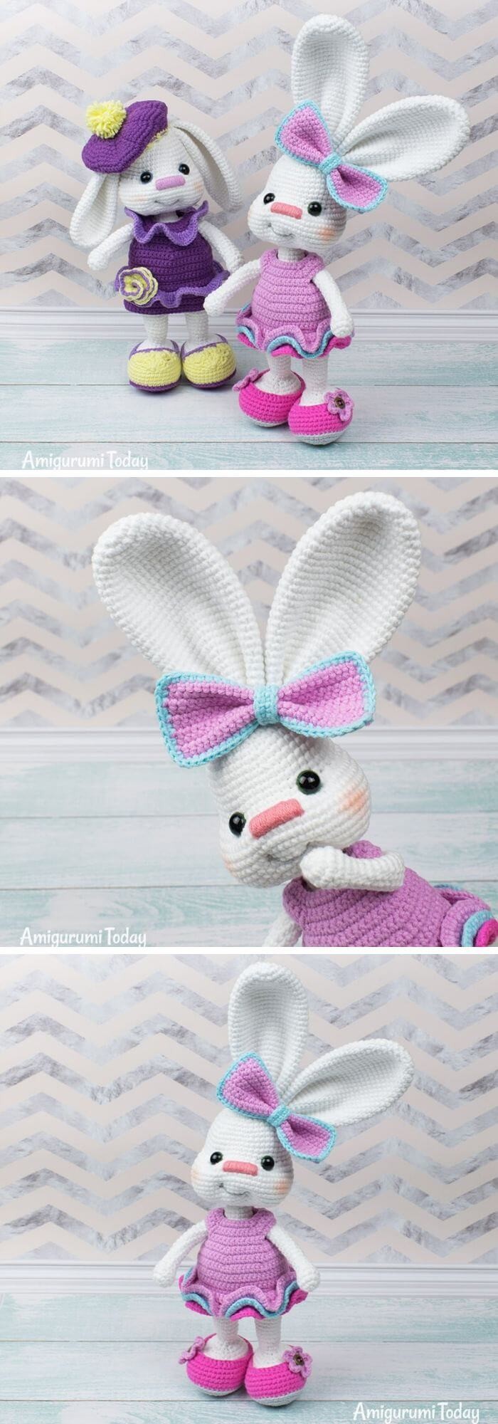 Let us talk about crochet Amigurumi bunny in dress ideas