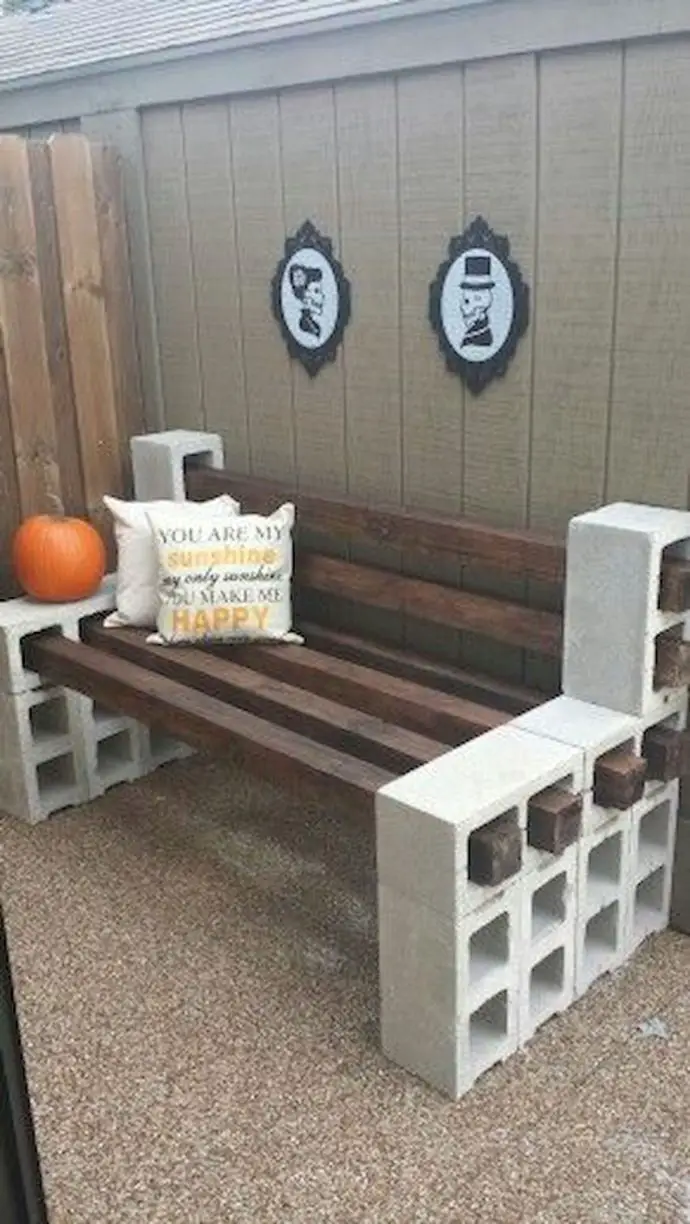 20-27. More Cinder Block Bench Ideas