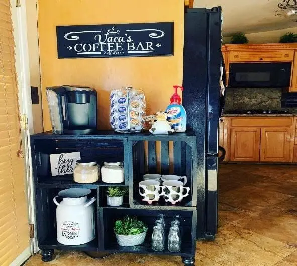 Coffee bar shelf ideas