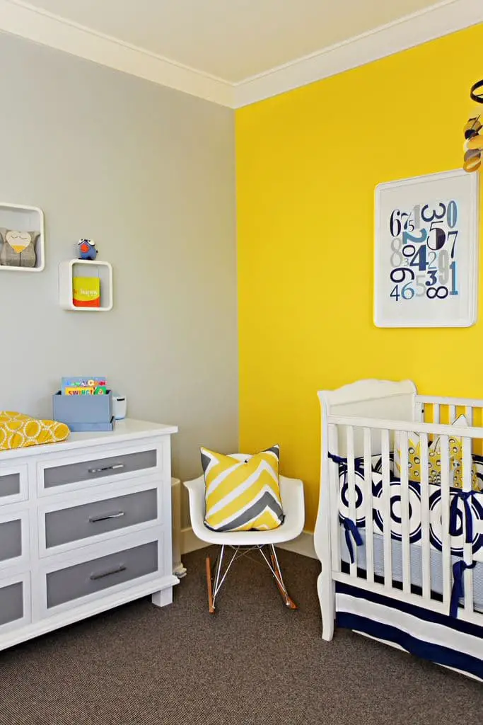 Yellow accent walls