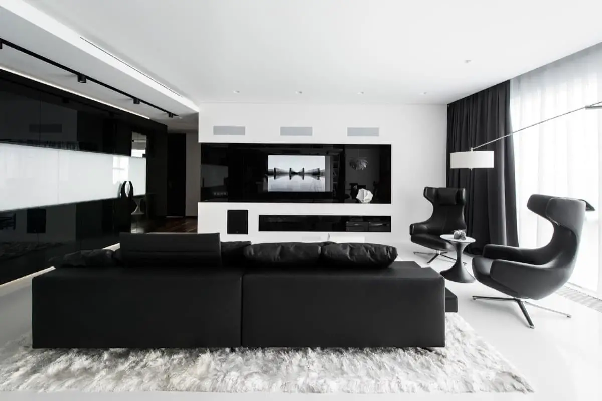 Elegant combination of the black and white