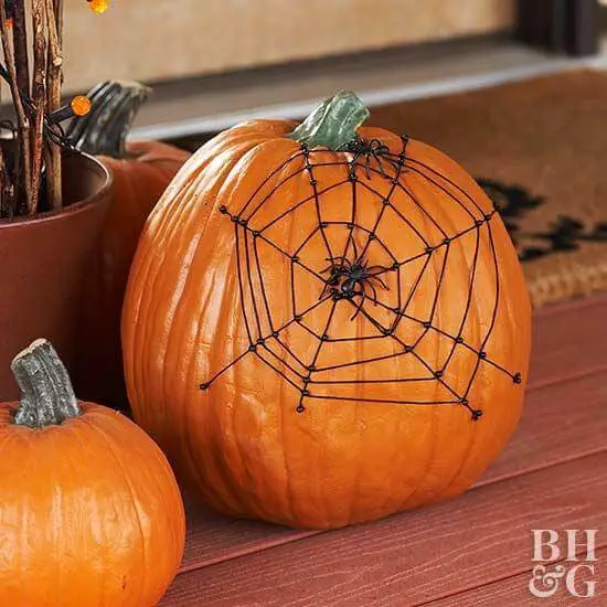 Spider Web Pumpkin