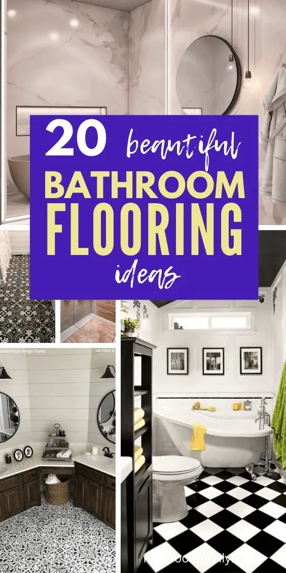 20+ Beautiful Bathroom Flooring Ideas And Designs