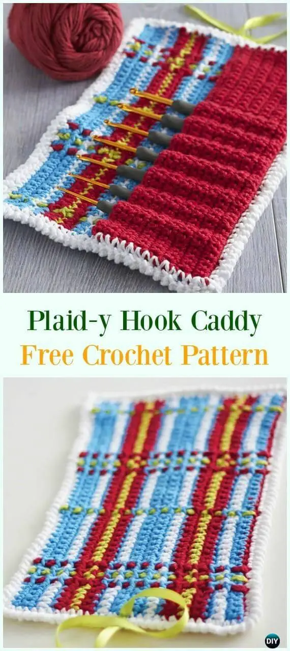 Plaid Hook Caddy