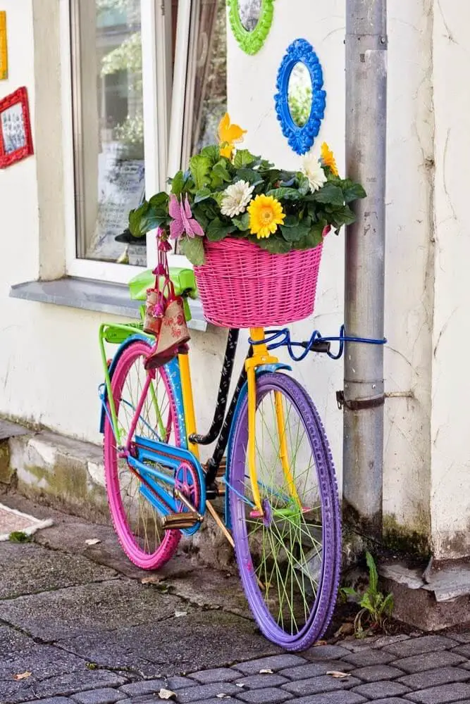 Rainbow bicycle