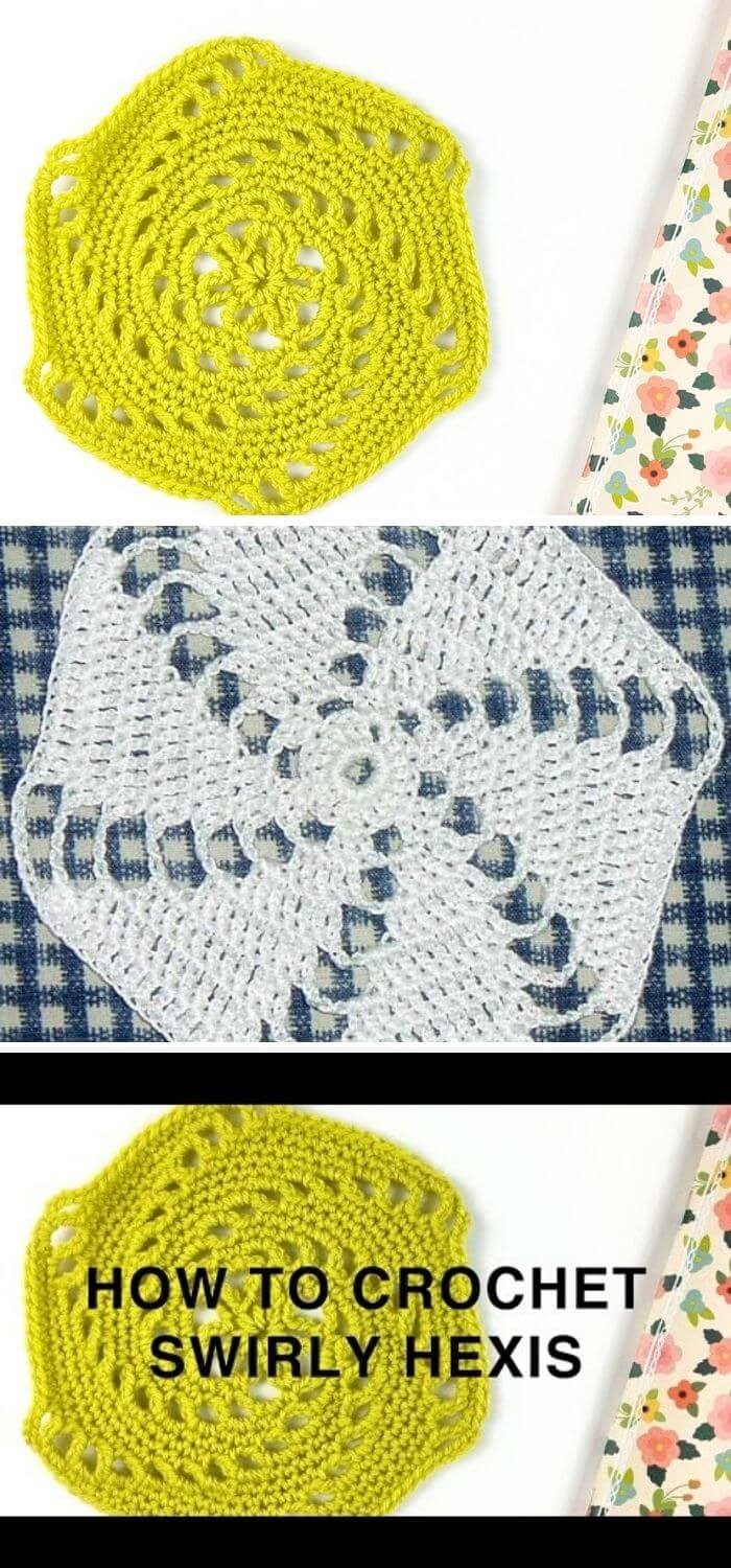 Crochet Swirl Hexagon