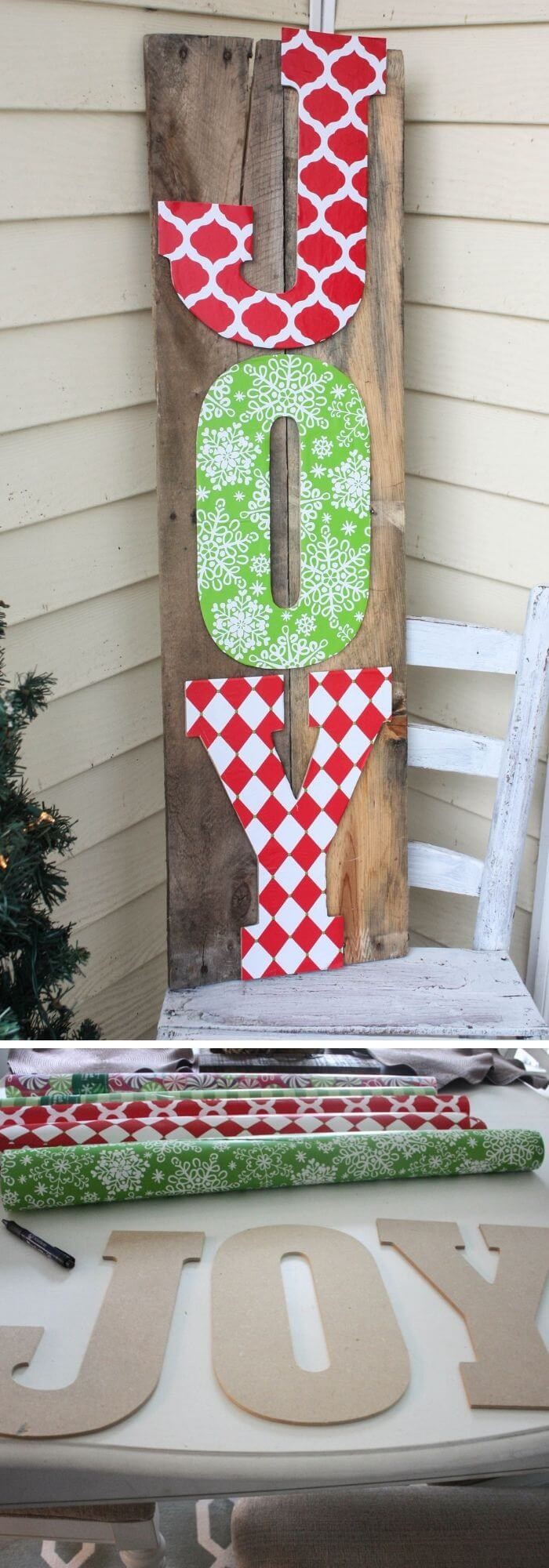 DIY Joy Pallet Sign