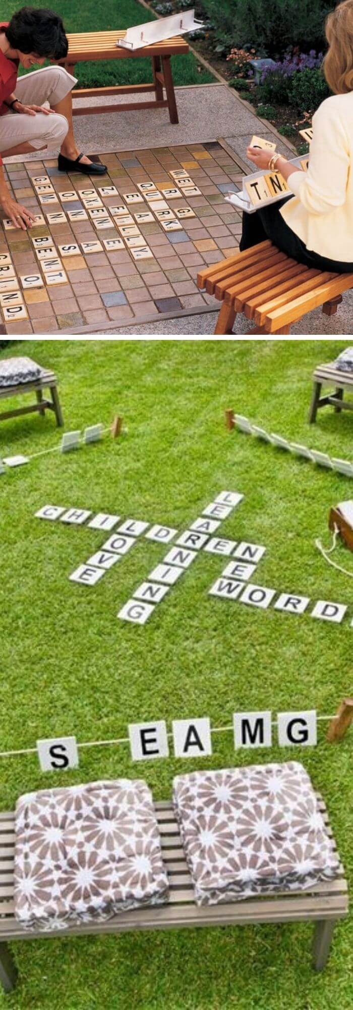 Backyard DIY Scrabble Set