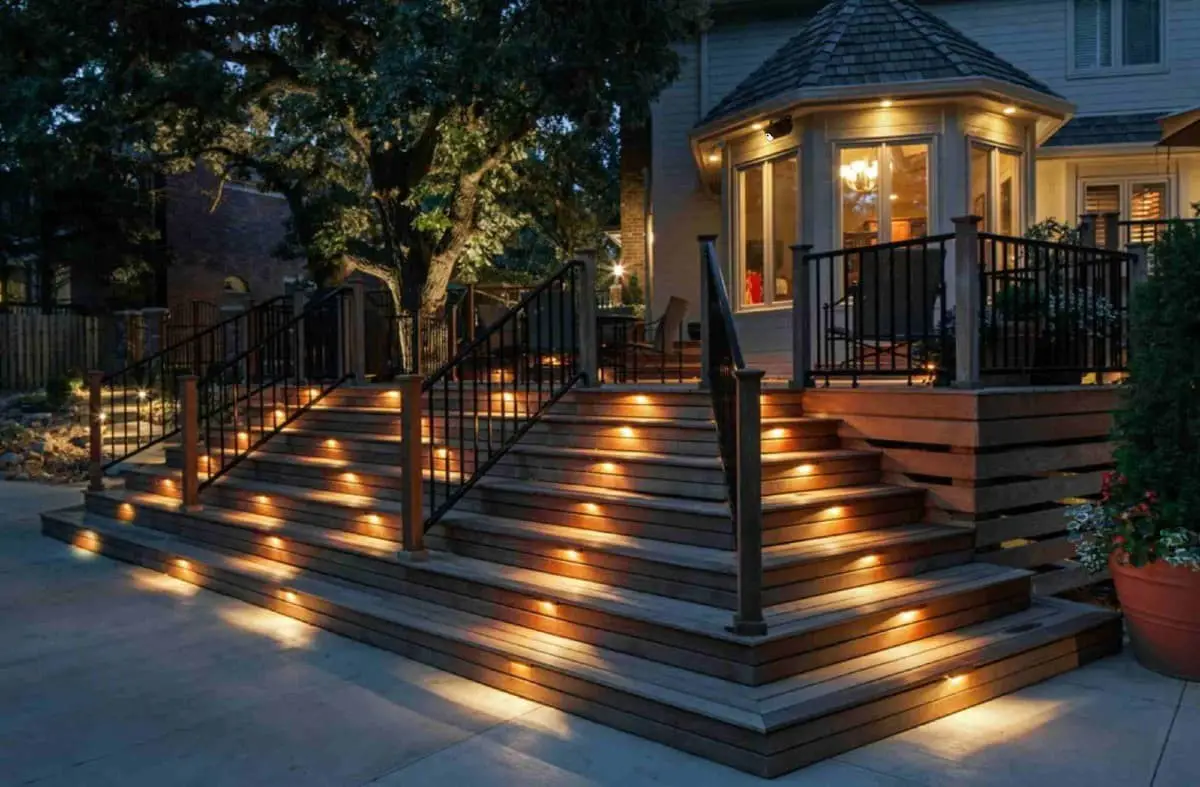 With step lighting, you can take your deck to the next level.