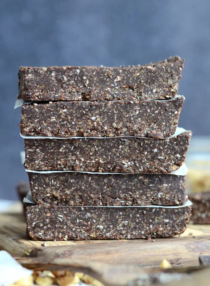 NO-BAKE CHOCOLATE CHIA ENERGY BARS