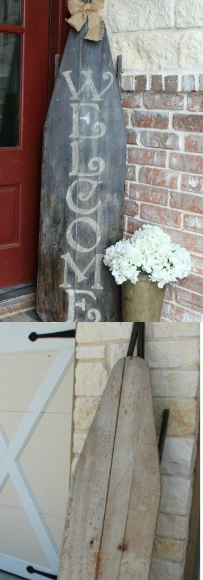 Ironing Board Welcome Sign