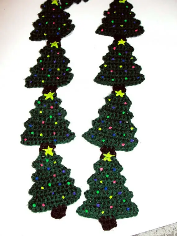 Fun Holiday Christmas Tree Scarf