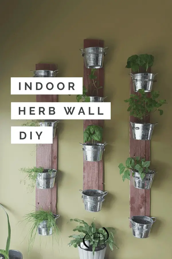 Indoor Herb Wall DIY