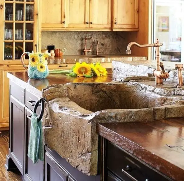 Large Stone Kitchen Sink