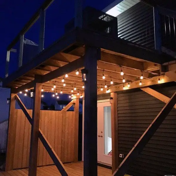 Covered deck lighting ideas