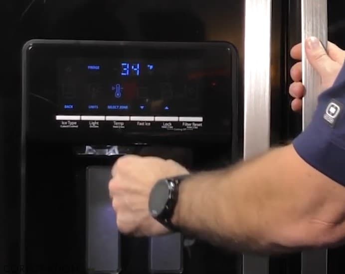 The refrigerator’s temperature is incorrectly set.