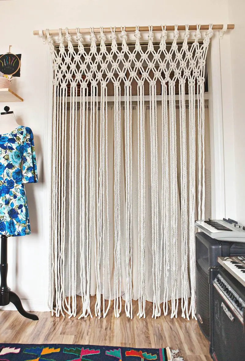 #20. DIY Macrame Curtain