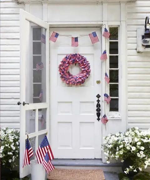 Flag Toothpick Wreath