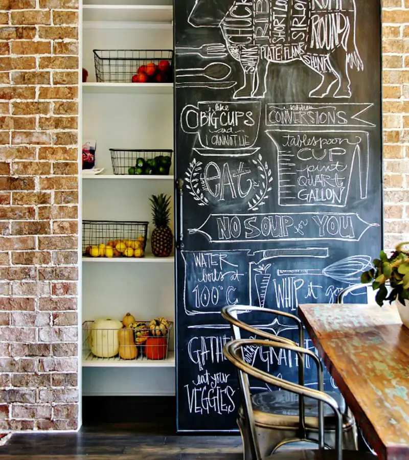 Chalkboard Pantry Door