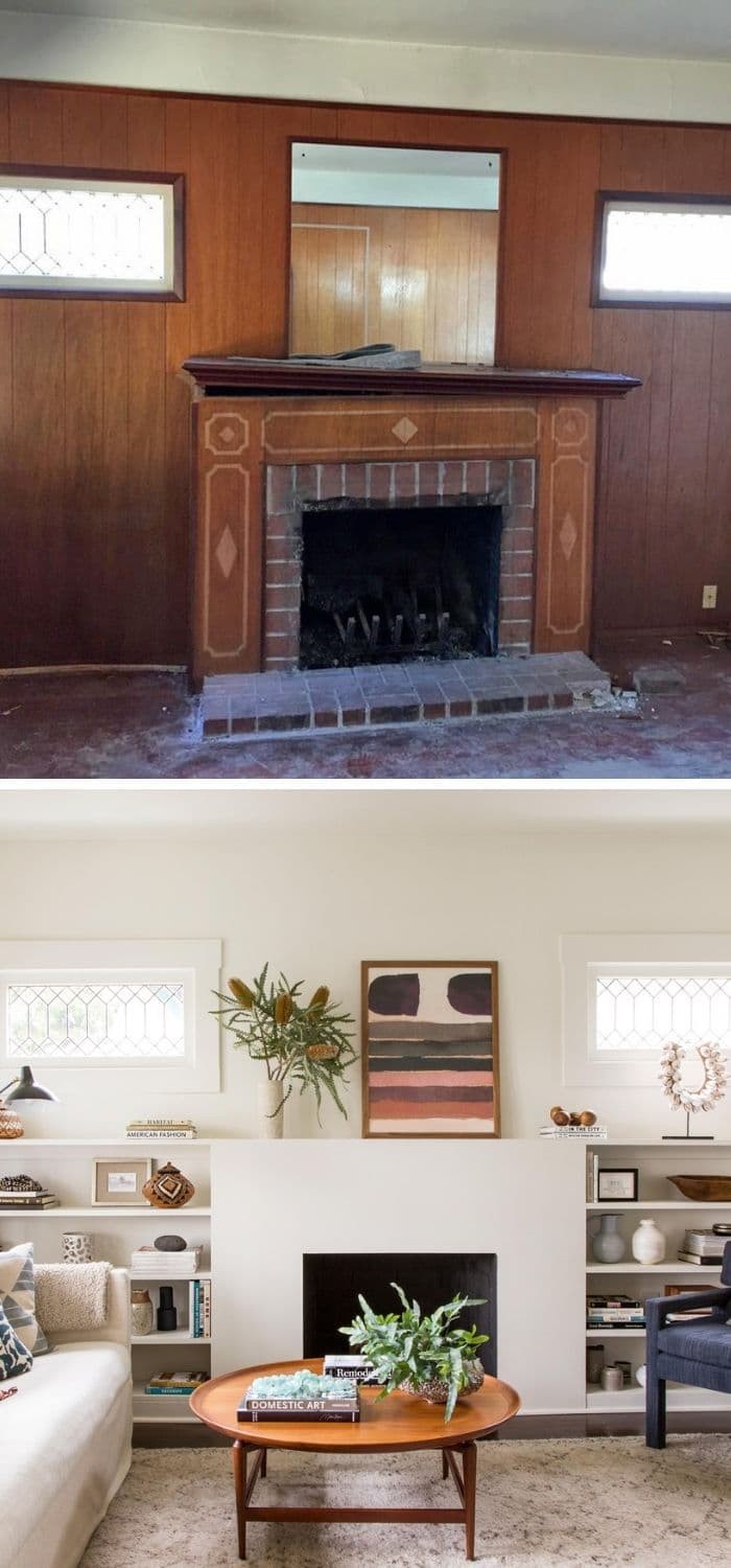 Brick fireplace remodel ideas