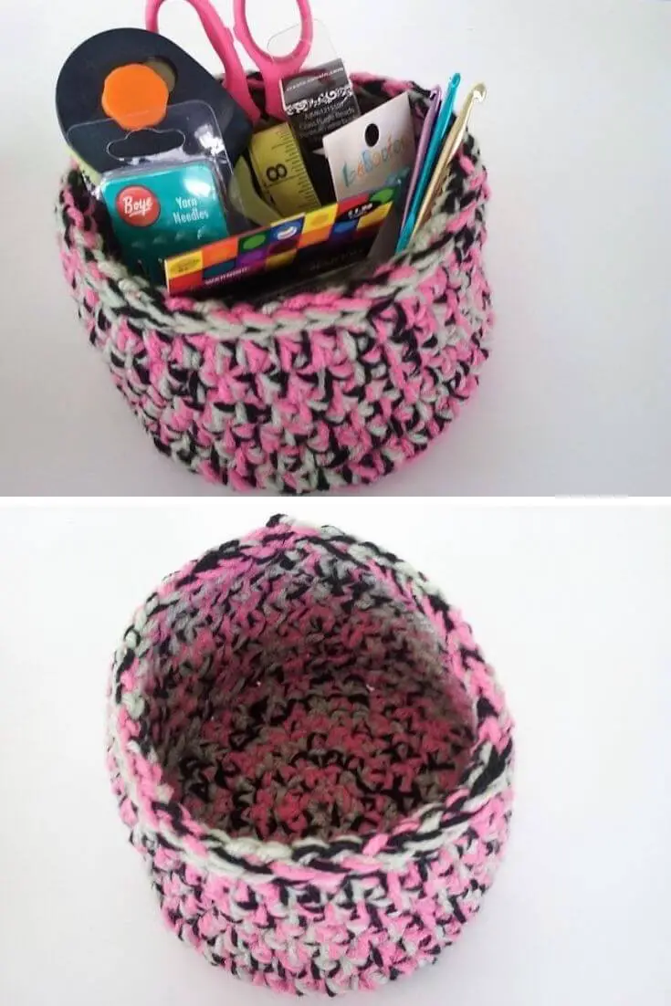 1-hour crochet basket