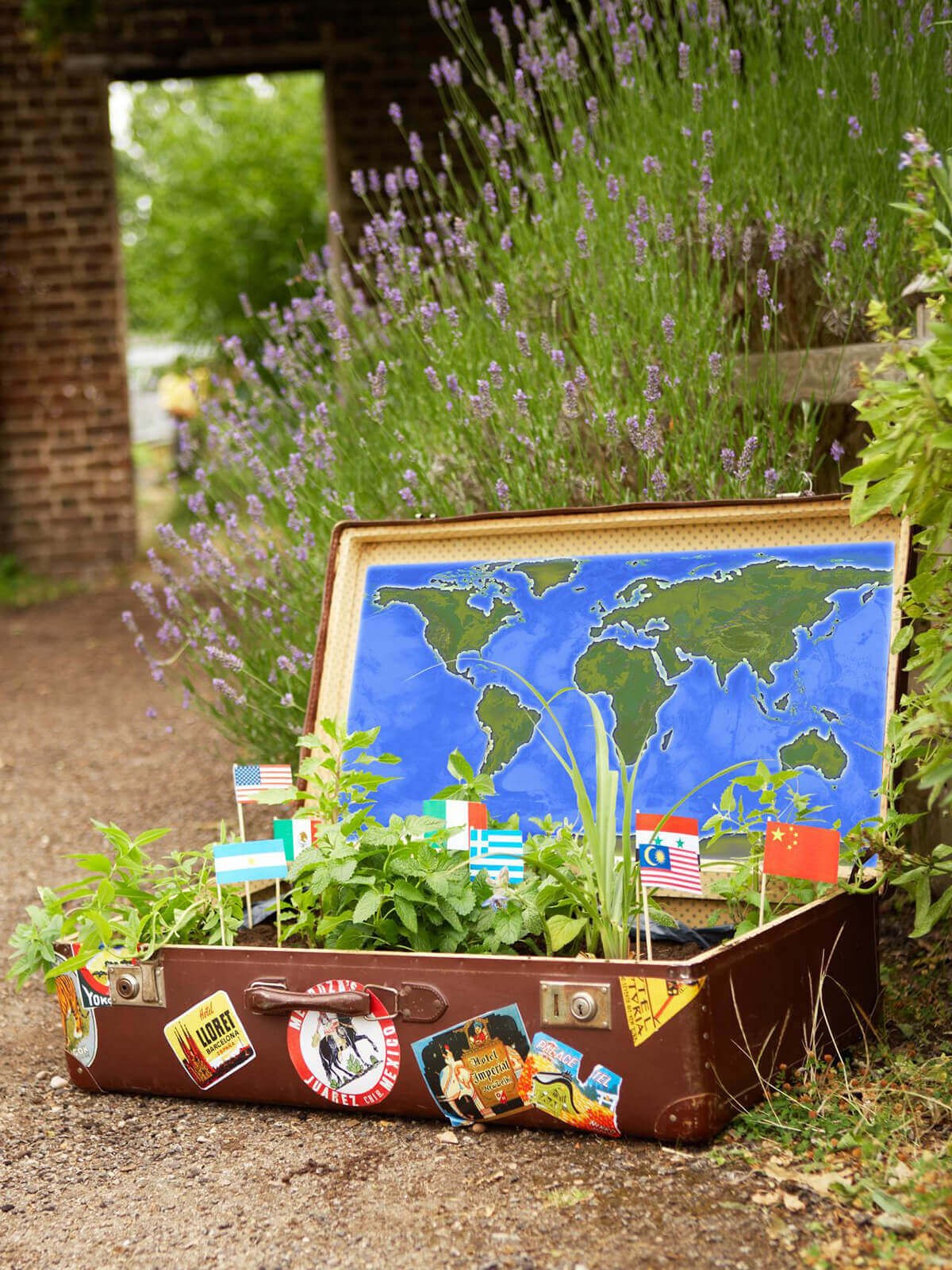 Denim Pockets for Wall-Mounted Planters