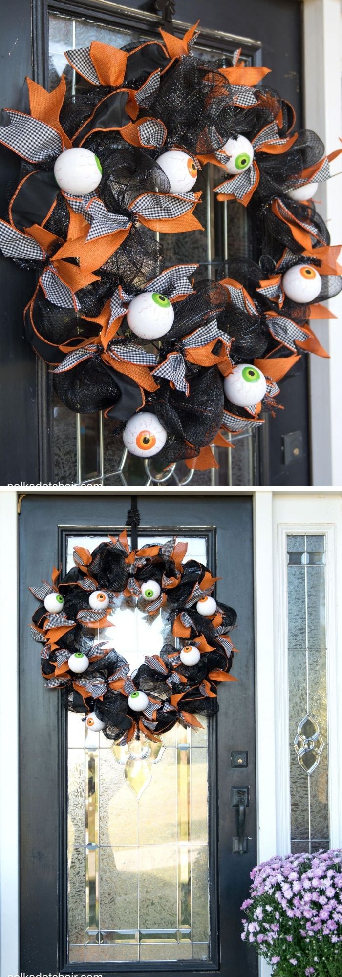 #5. DIY Geo Mesh Eyeball Wreath