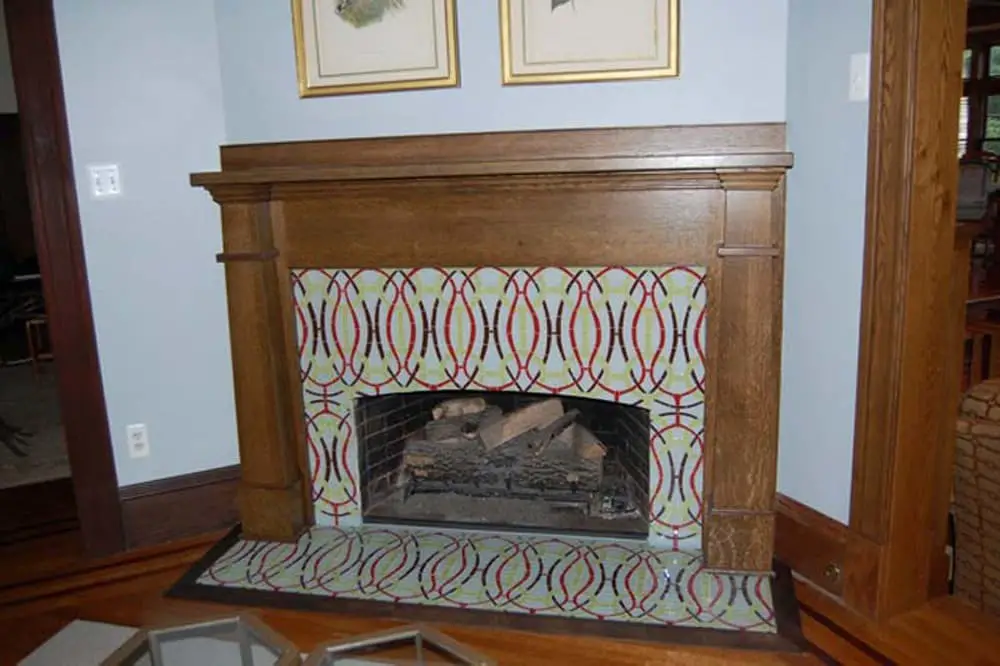 Tile fireplace surround ideas.