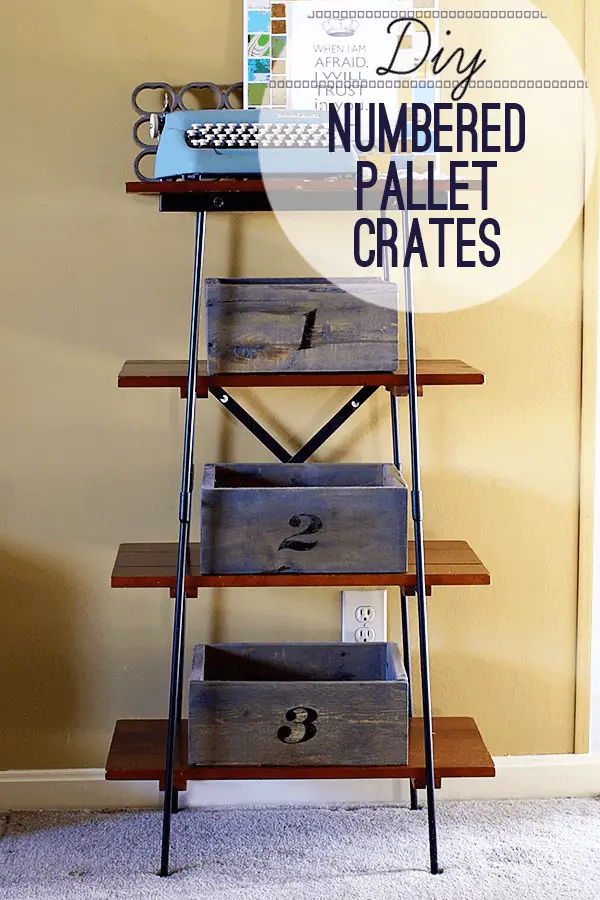 DIY Numbered Pallet Crates