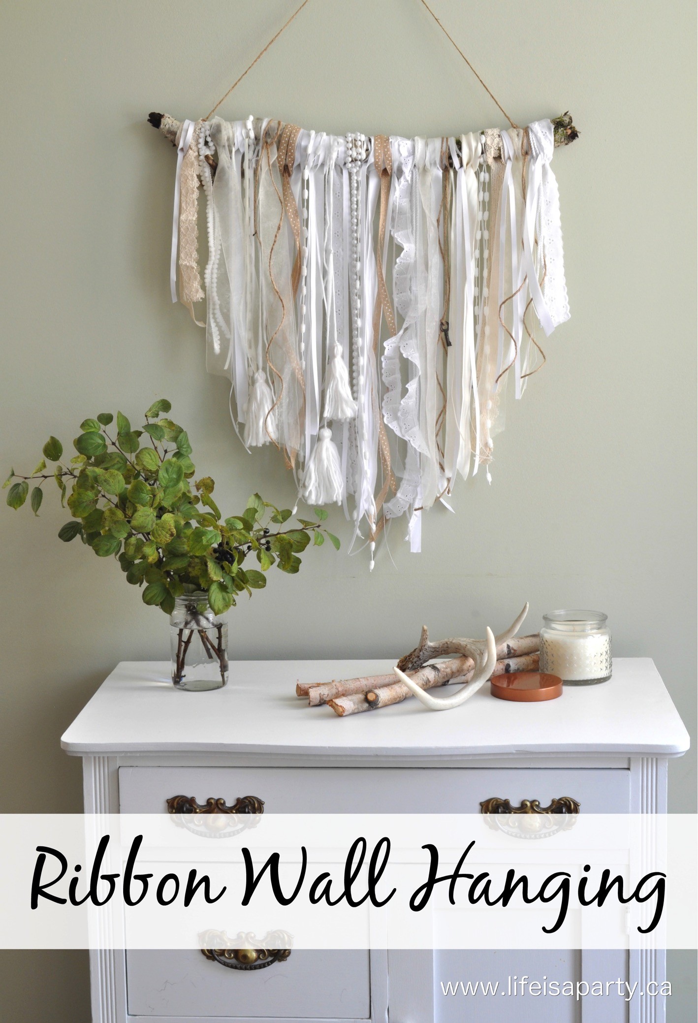 #21. DIY Ribbon Hanging