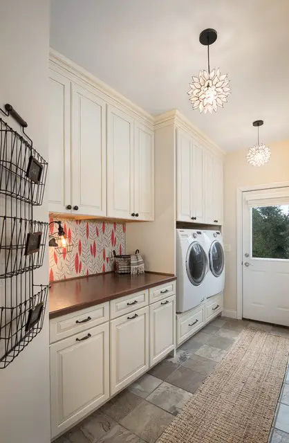 #1. Modern laundry room lighting