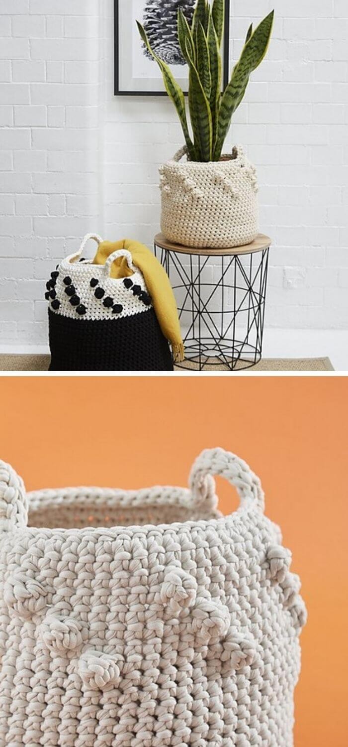 Tidy up crochet basket