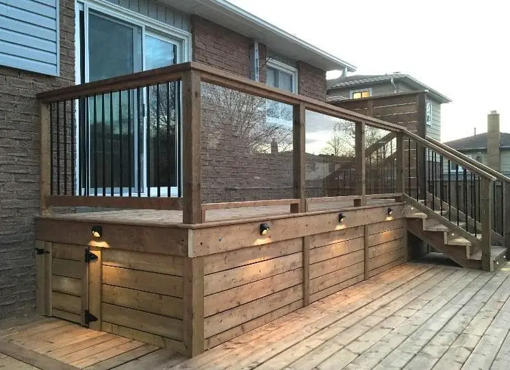 Pallet deck skirting ideas