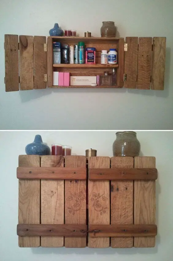 8- Pallet Wall Storage Shelf