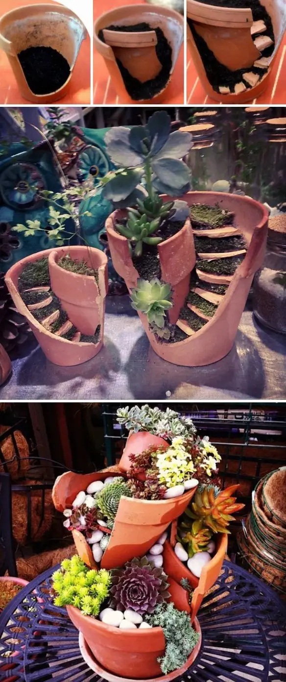 Your planters do not have to go to the trash if you can give them another use