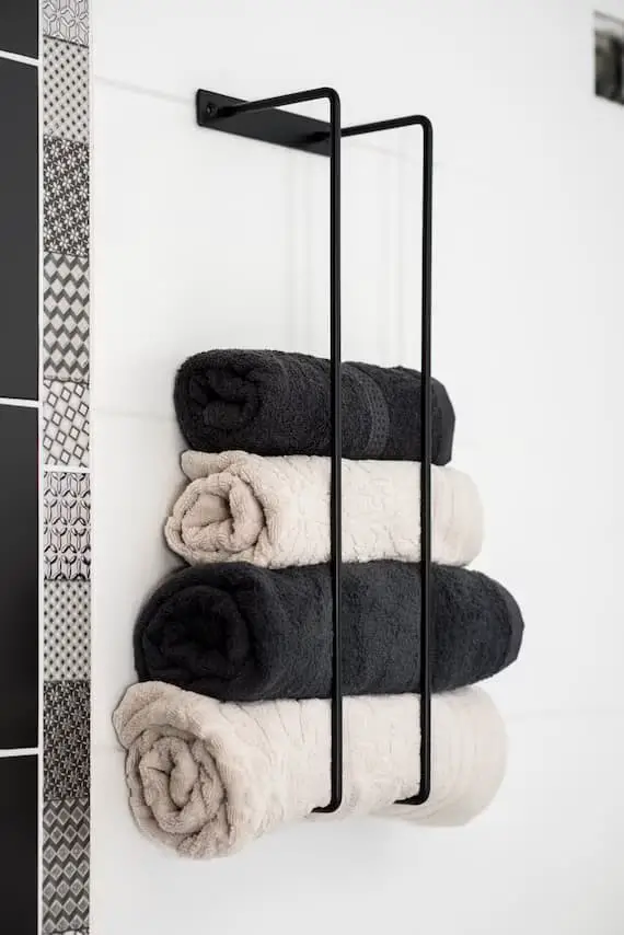 Use your imagination when it comes to towel bars.