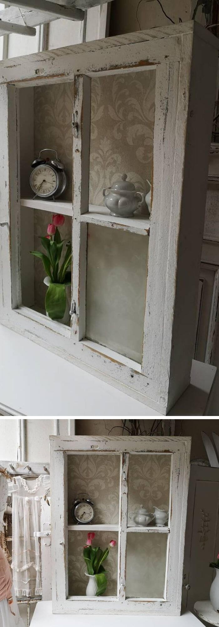 Shabby styled Window Shelf