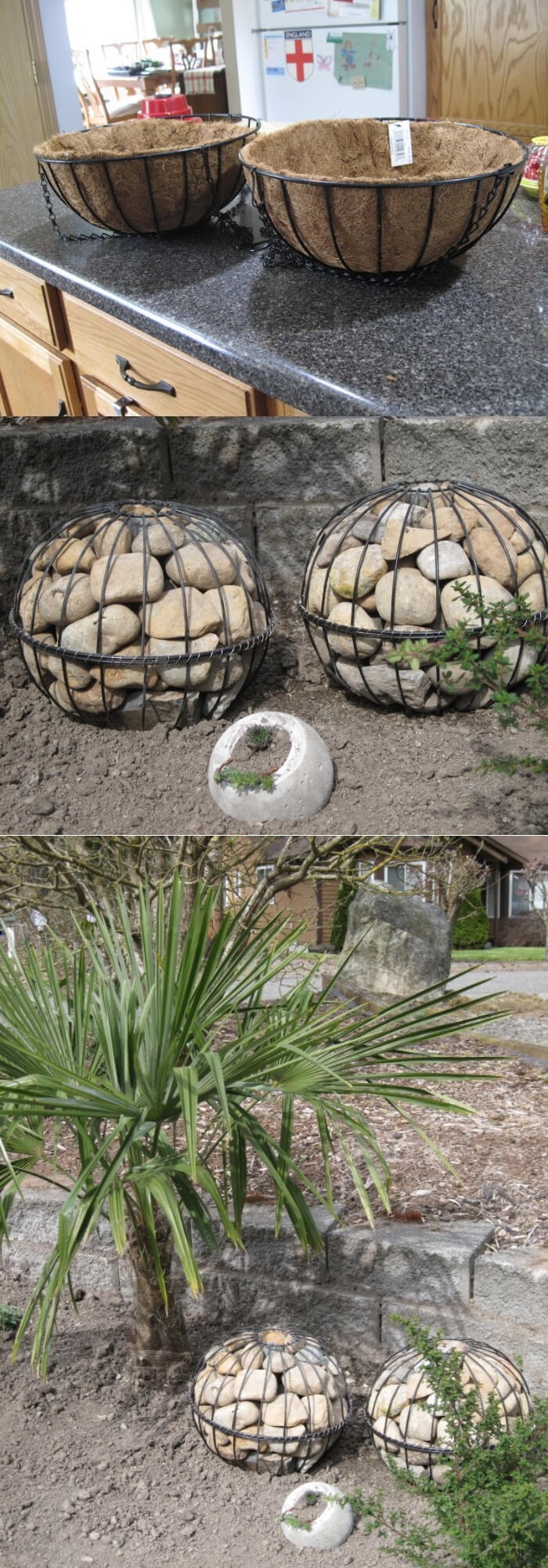 DIY Gabion Globes