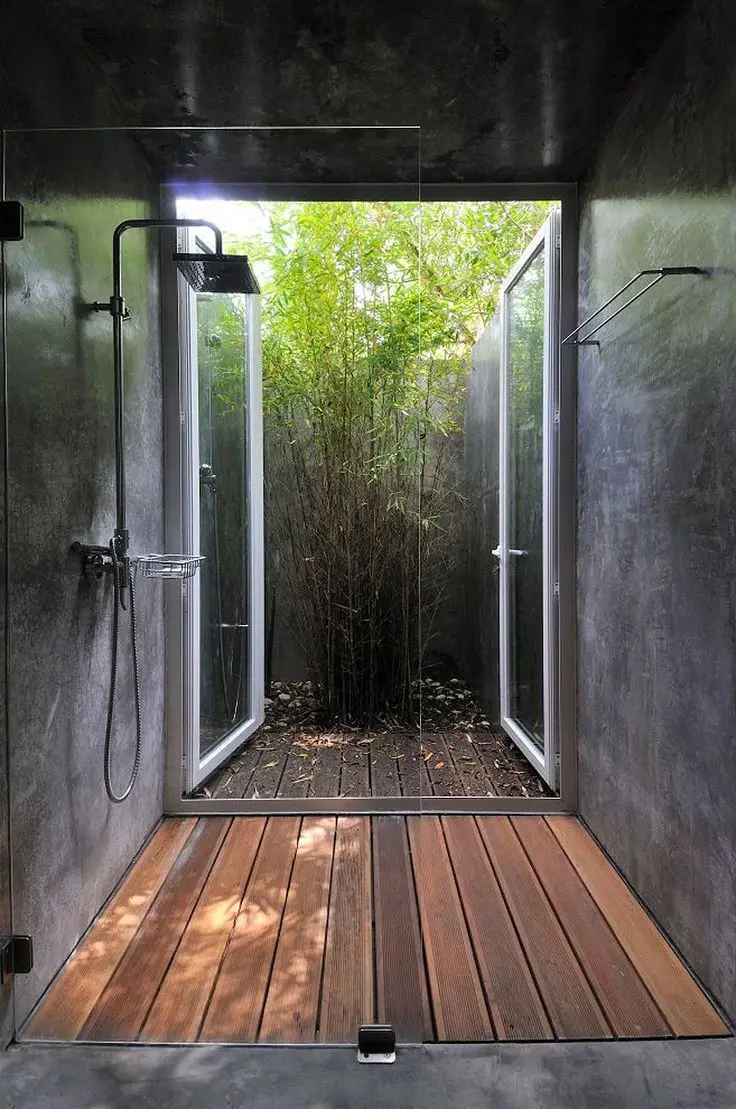 The backyard door