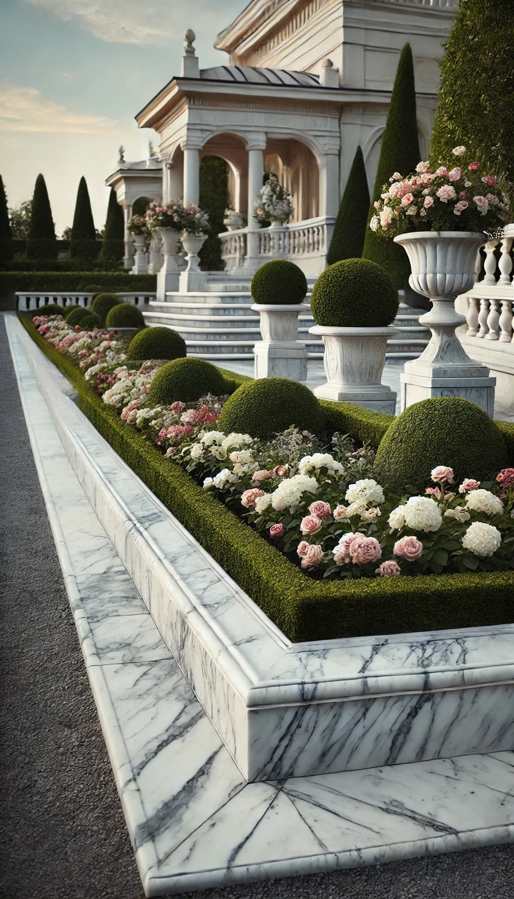 Elegant Marble Edging