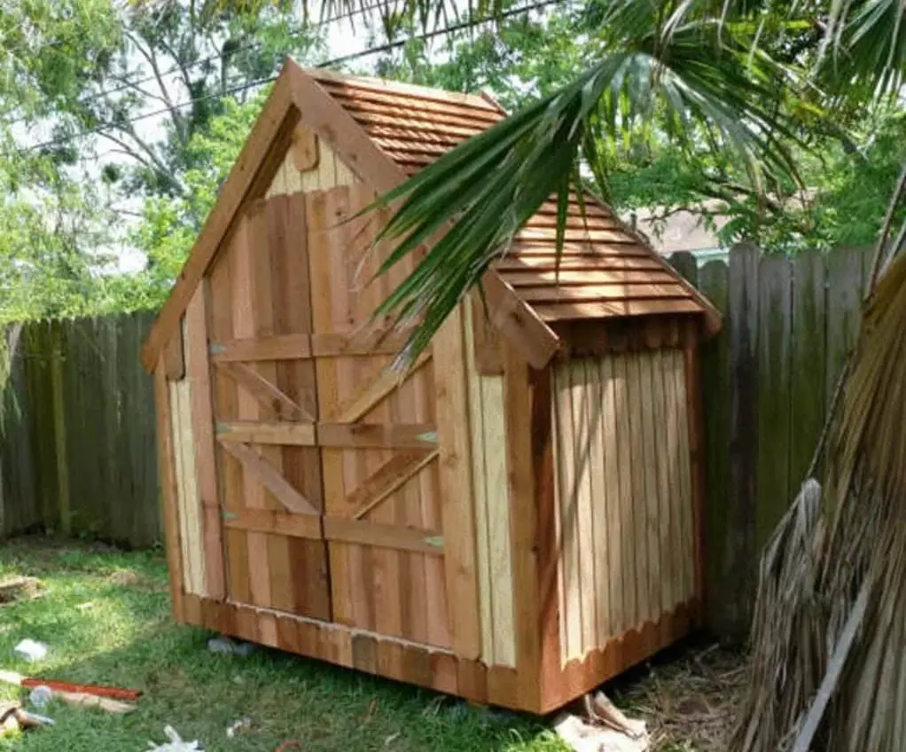 Narrow Backyard Shed Plan