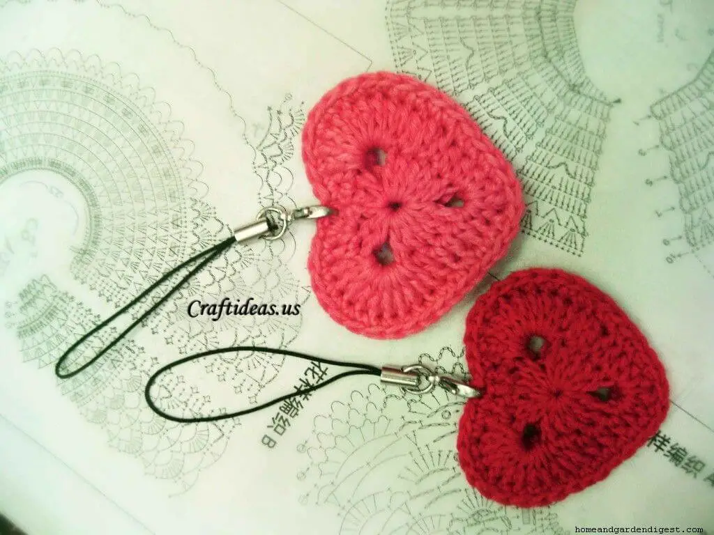 Crochet heart Key-chain