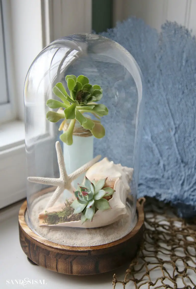 Sea glass vase