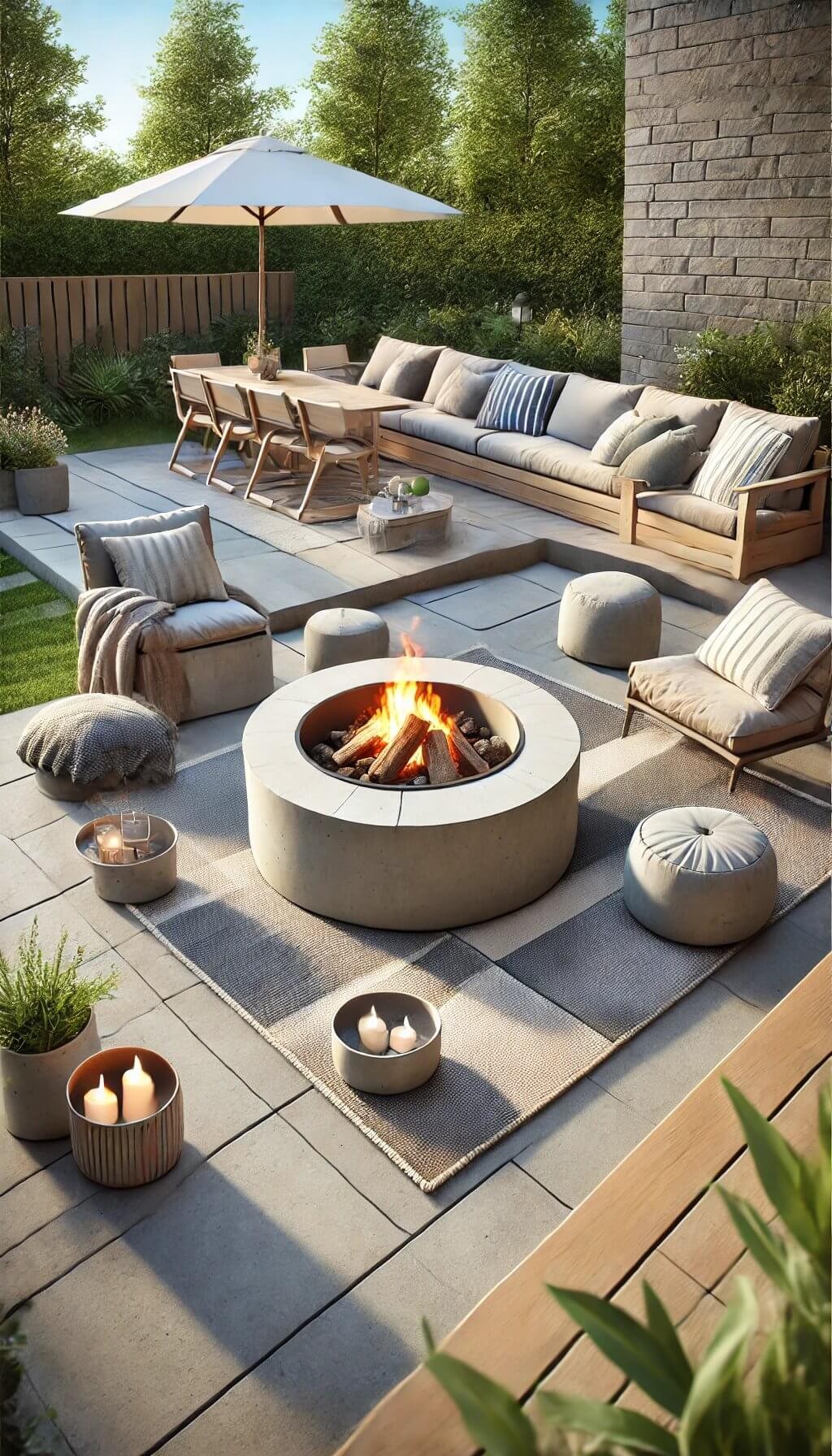 Portable Concrete Fire Pit