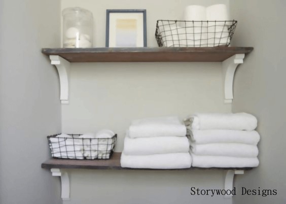 A simple floating shelf