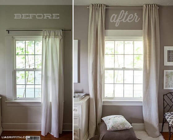 #12. DIY Back Tab Curtains