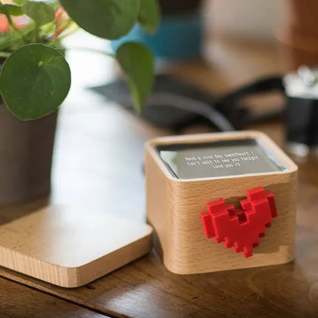 Lovebox Spinning Heart Messenger by Uncommon Goods