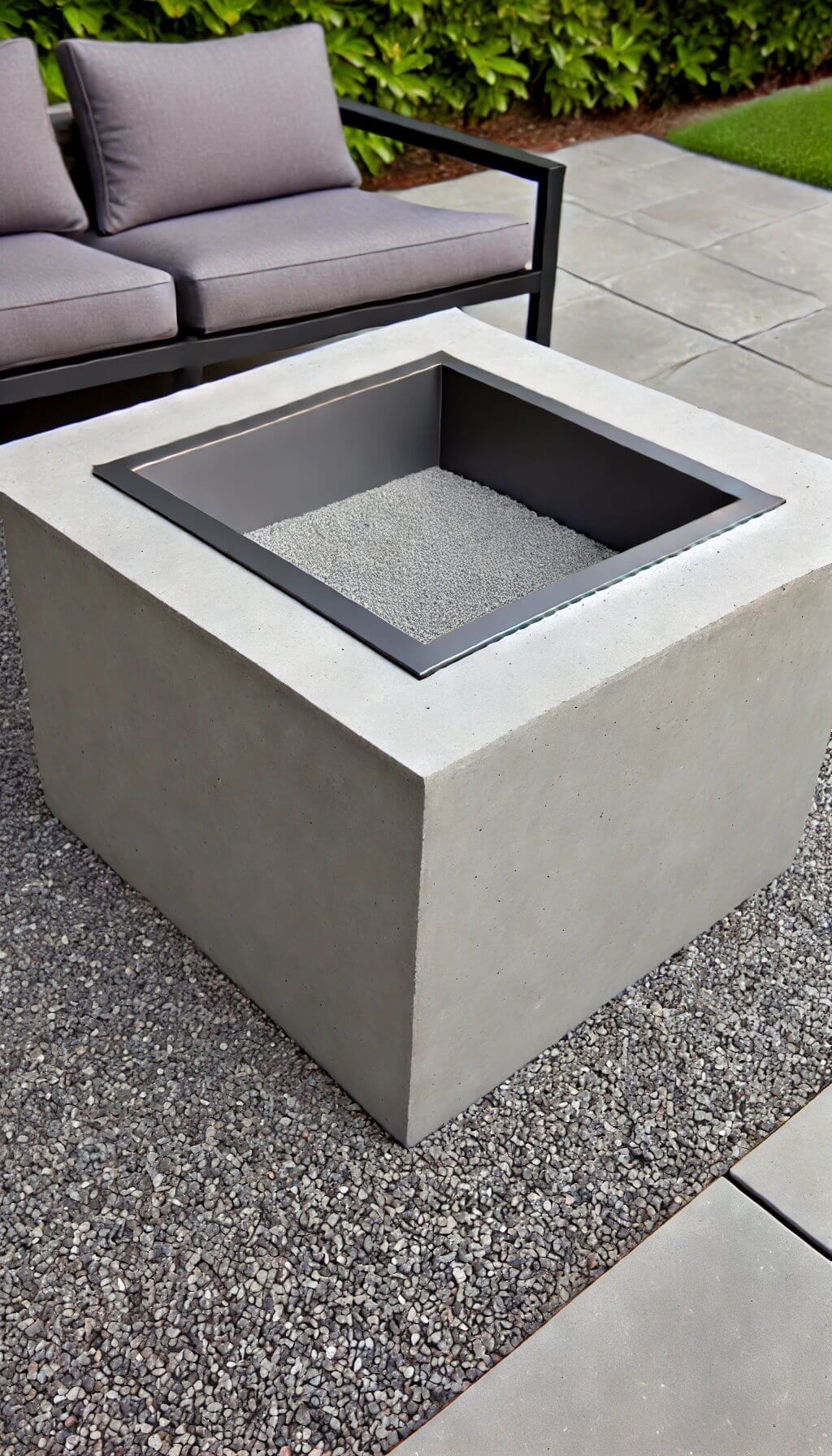 Modern Square Fire Pit