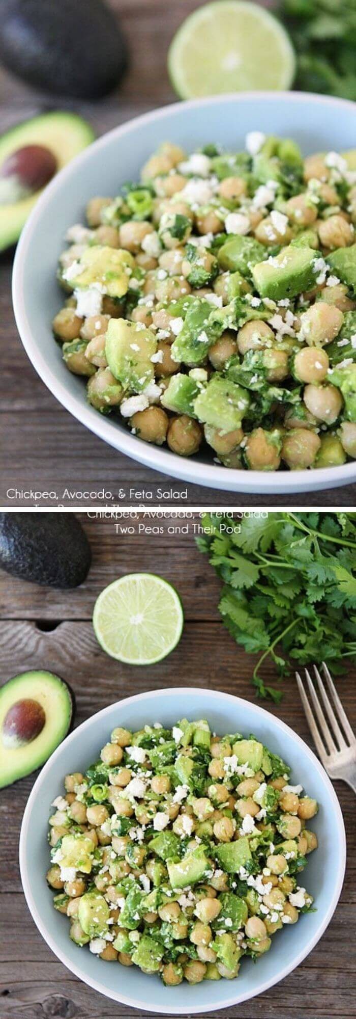 Pesto Chickpea Snack Salad